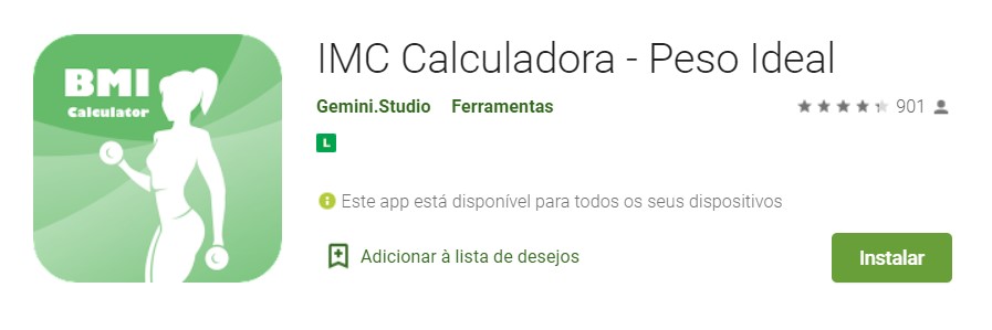 IMC Calculadora Peso Ideal - Aplicativos para calcular o IMC no Android IMC Calculadora Peso Ideal - Aplicativos para calcular o IMC no Android