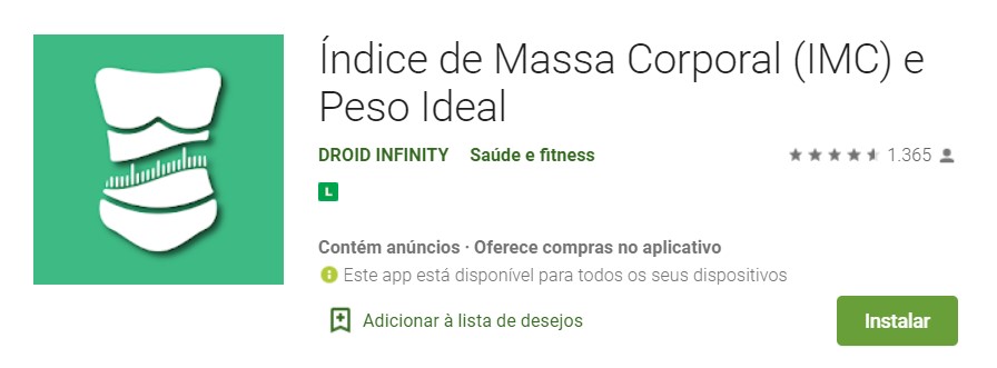 Índice de Massa Corporal (IMC) e Peso Ideal - Aplicativos para calcular o IMC no Android Índice de Massa Corporal (IMC) e Peso Ideal - Aplicativos para calcular o IMC no Android