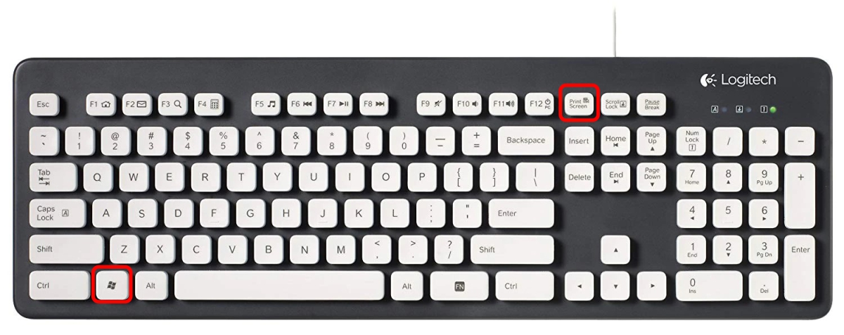 Pressione as teclas Windows + Print screen no teclado