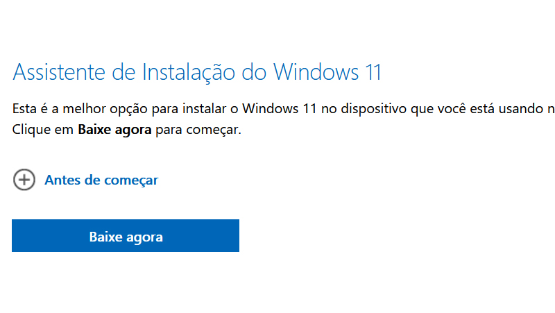 baixe o assistente