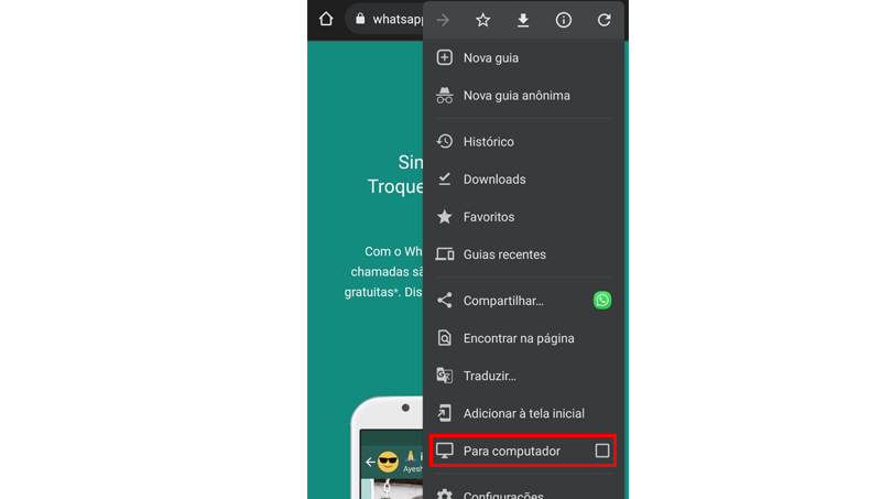 escolha essa opção no whatsapp