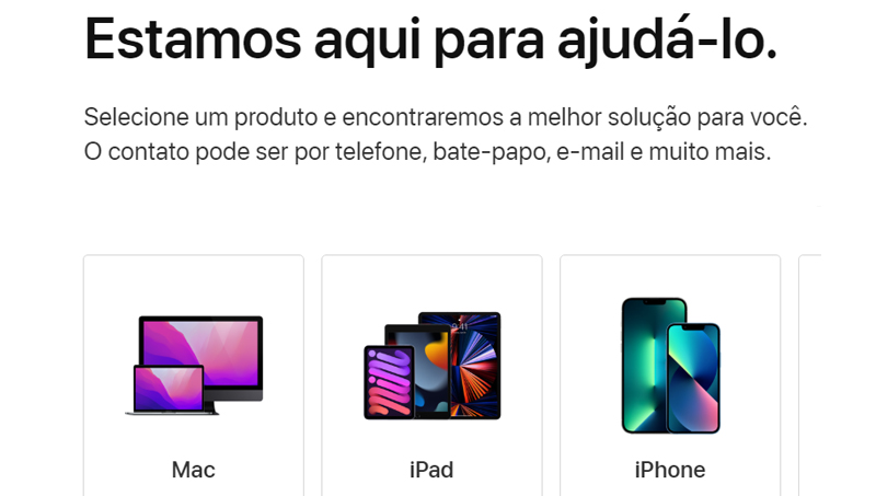 escolha seu dispositivo