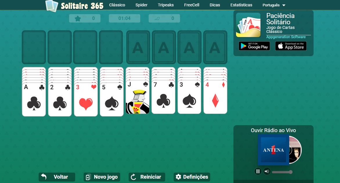 Solitaire 365 - Sites para jogar Freecell online Solitaire 365 - Sites para jogar Freecell online
