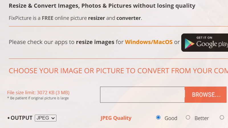o fix picture é limpo e tem um visual muito bonito