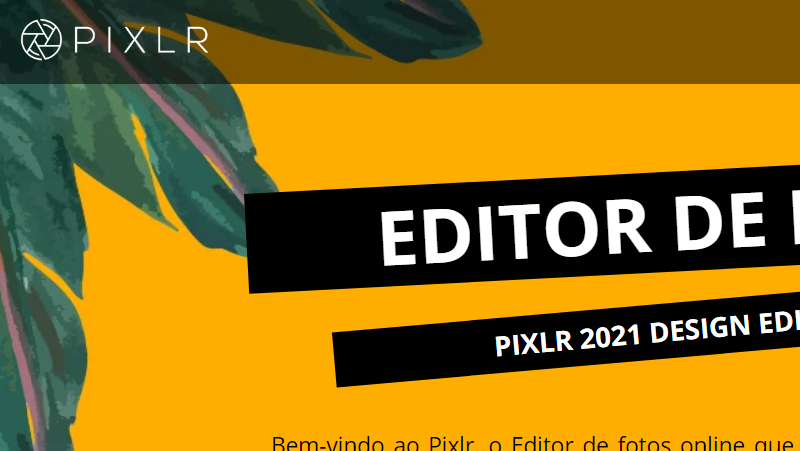 pixlr é um ótimo editor de fotos