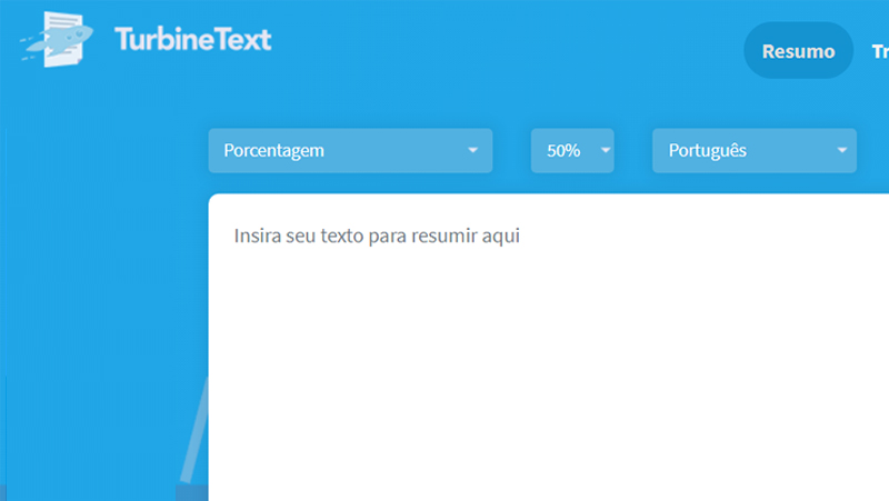 resuma seu texto facilmente