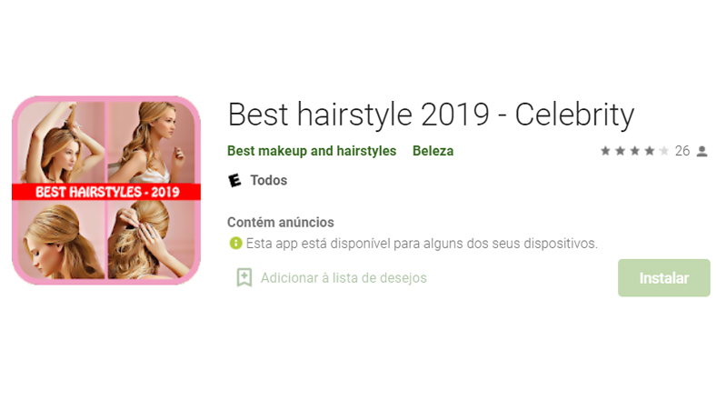terceira opção de app