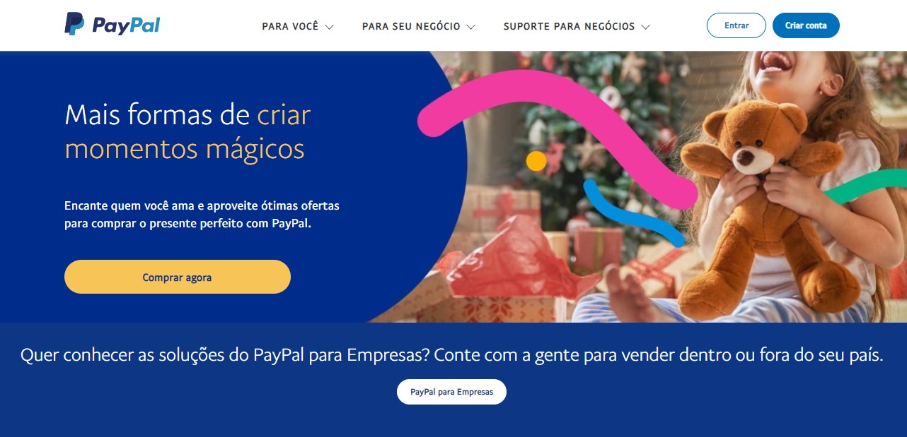 Clique em Criar conta no site do Paypal Clique em Criar conta no site do Paypal