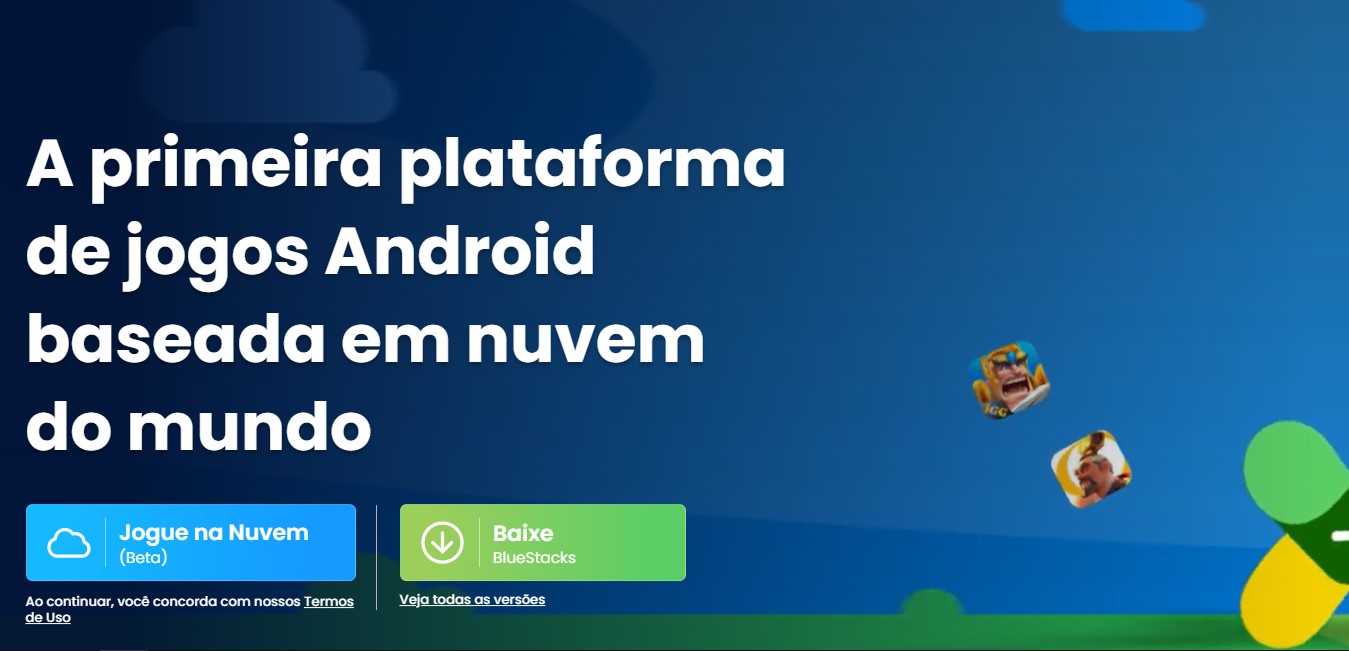 Clique no botão baixar - Como jogar Free Fire no computador