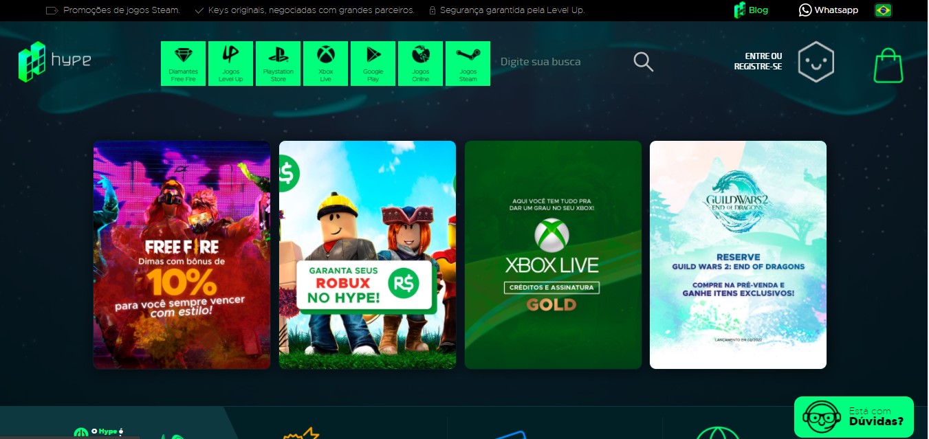 Como funciona o site Hype Games? Como funciona o site Hype Games?