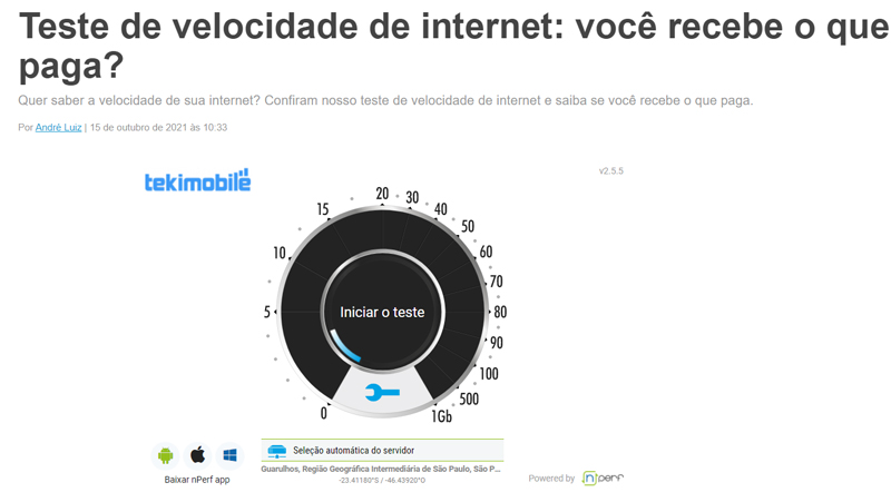 Conheça o medidor do Tekimobile
