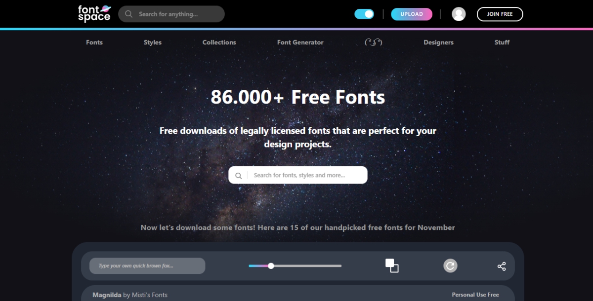 Font Space - Os 5 melhores sites de fontes de letras grátis Font Space - Os 5 melhores sites de fontes de letras grátis