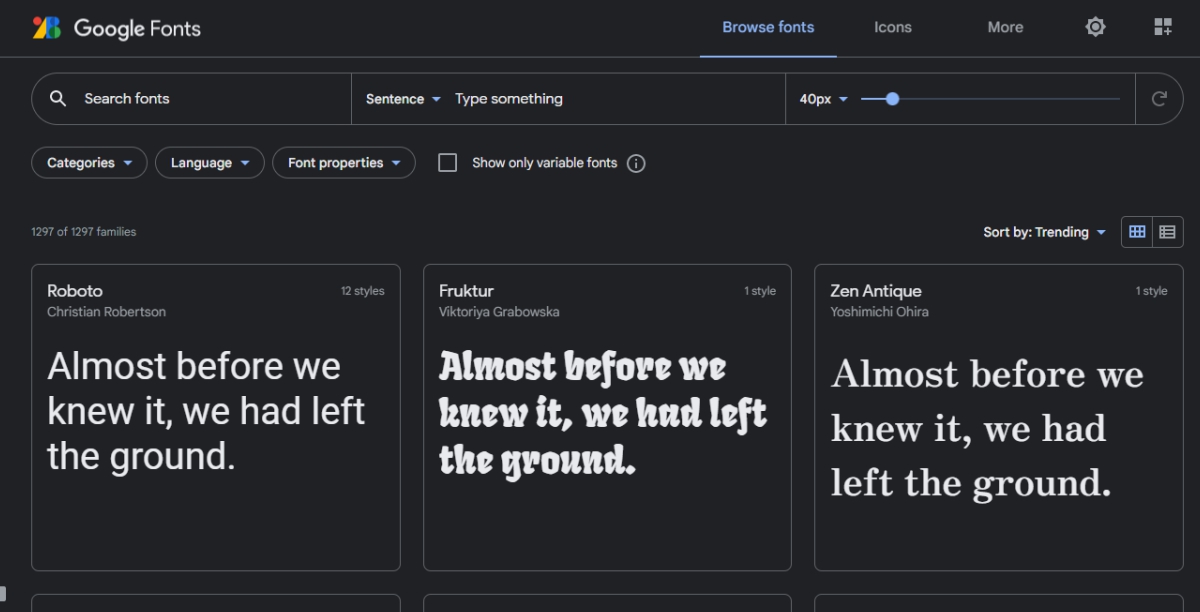 Google Fonts - Os 5 melhores sites de fontes de letras grátis Google Fonts - Os 5 melhores sites de fontes de letras grátis
