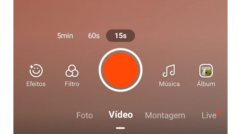 Insira músicas nos vídeos, filtros e efeitos