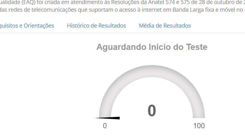 Saiba a velocidade de internet facilmente