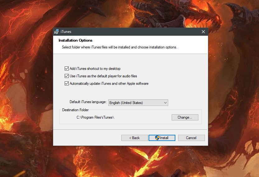 Selecione algumas configurações de instalação - iTunes como baixar e usar [PC e Mac]