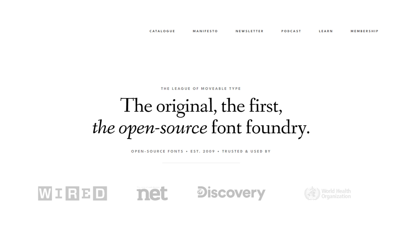 The league of moveable type - Os 5 melhores sites de fontes de letras grátis The league of moveable type - Os 5 melhores sites de fontes de letras grátis