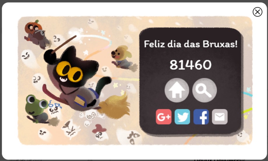 Dia das Bruxas - Melhores Jogos Google