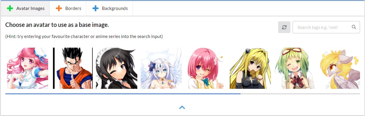 Escolha personagens, molduras e fundos - Fotos de anime para perfil como fazer online