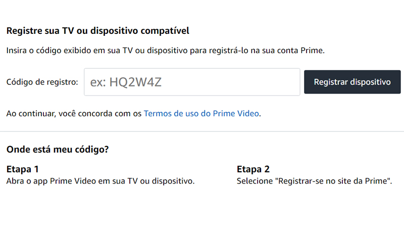 Informe o código e aprenda como instalar amazon prime na TV