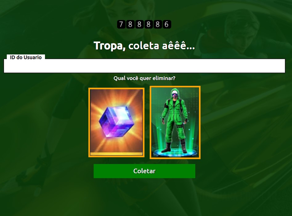 Nickff.com.br solicita seu ID para te dar itens Nickff.com.br solicita seu ID para te dar itens