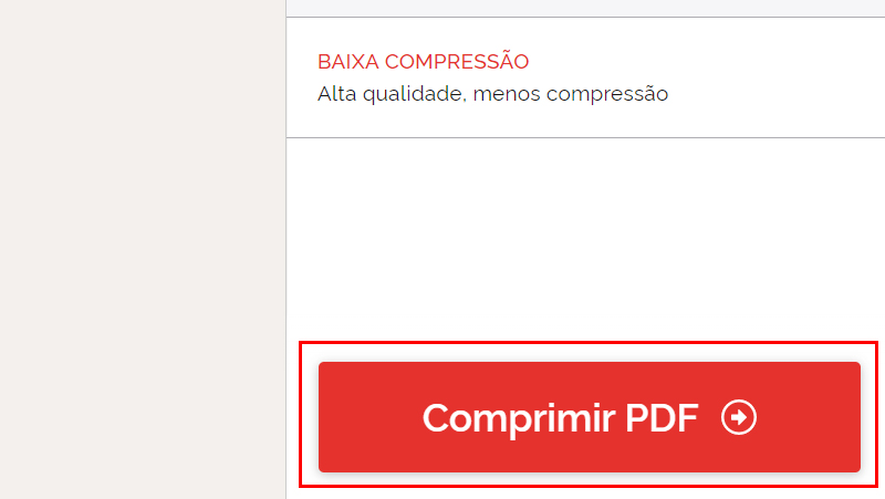 Por fim toque em Comprimir PDF