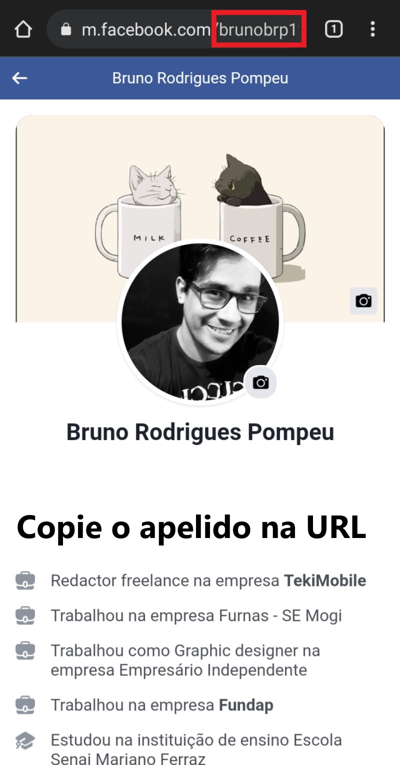 Use seu apelido para recuper o facebook no navegador do celular Use seu apelido para recuper o facebook no navegador do celular