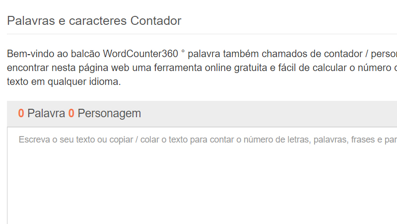 Veja todas as informações do seu texto