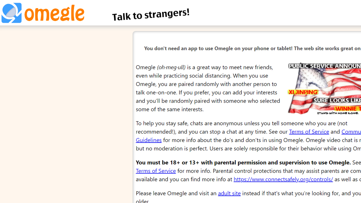 Como usar o Omegle no celular