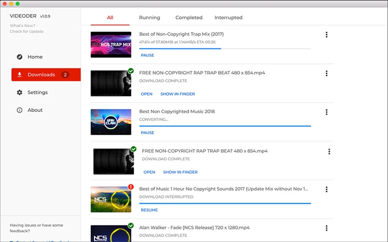 videoder windows mac