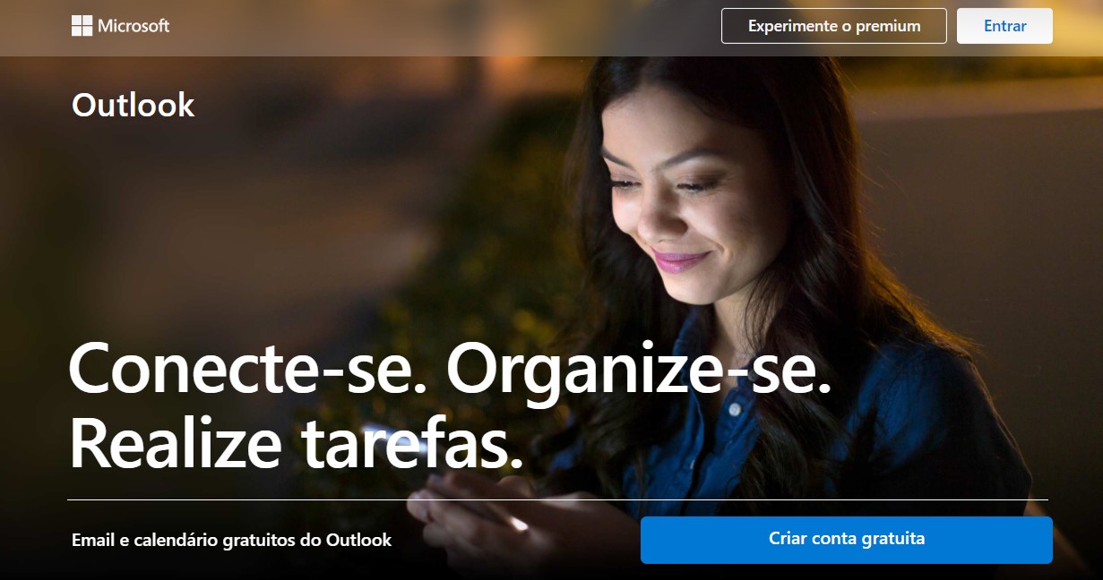 Clique sobre o botão Entrar no canto superior direito