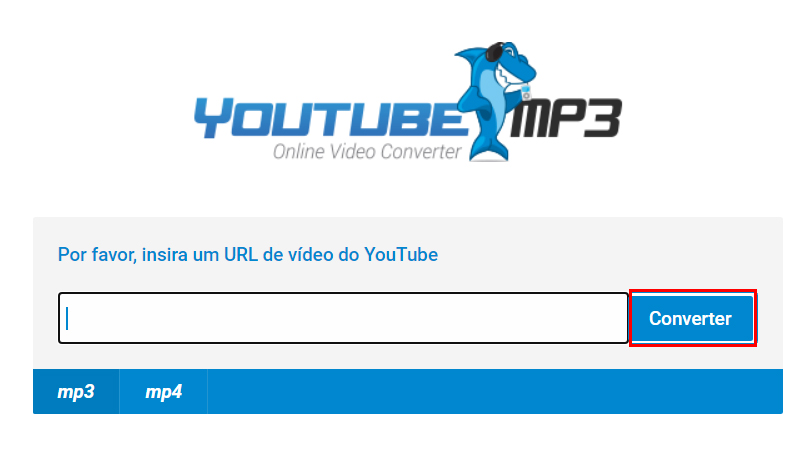 Cole o link e clique em converter