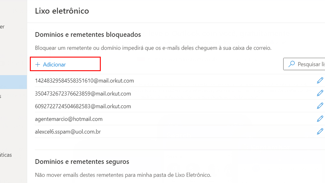 Digite e aprenda como bloquear um email no hotmail ou outlook (Imagem: Nalbert/Tekimobile)