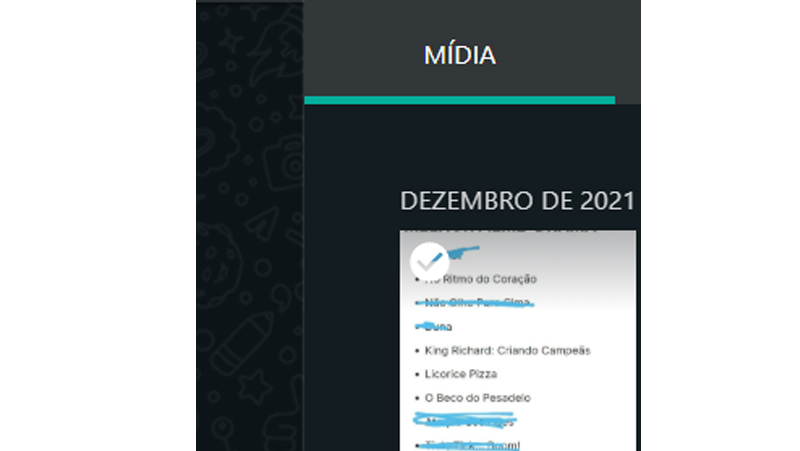Espere o ícone branco aparecer para selecionar o arquivo