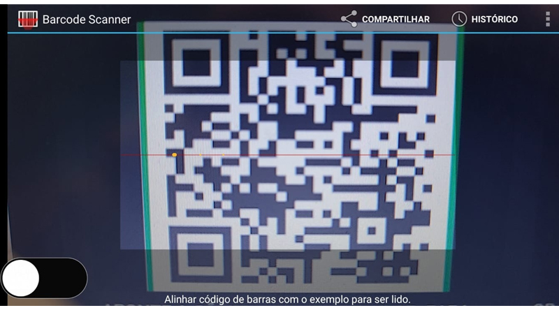 Esse leitor de QR Code permite compartilhar o conteúdo