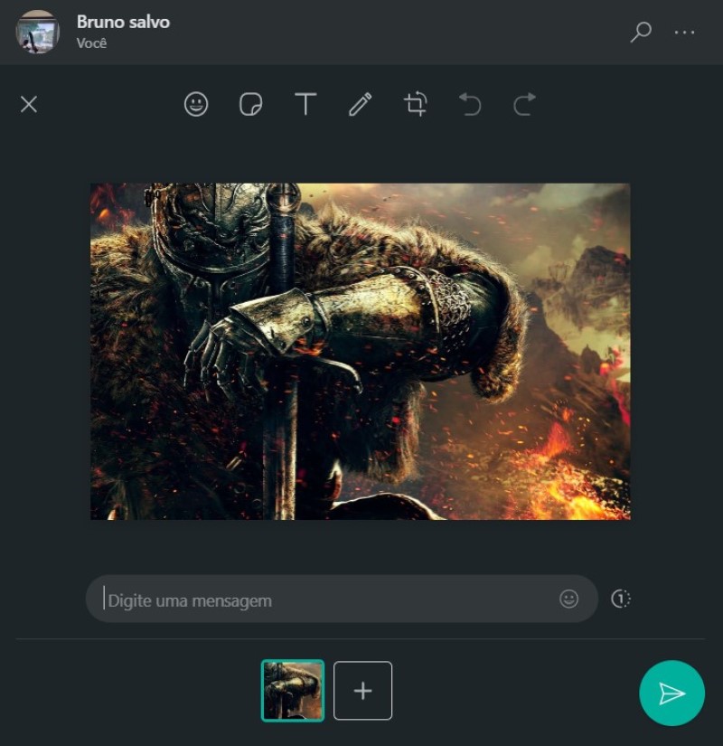 Múltiplas opções para editar fotos no WhatsApp Web