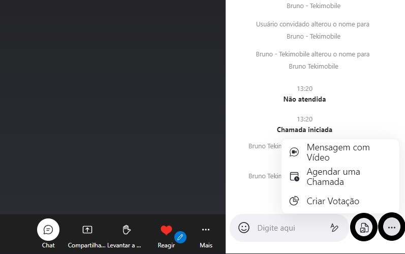 O chat do Skype Online pode facilitar o compartilhamento de mídia