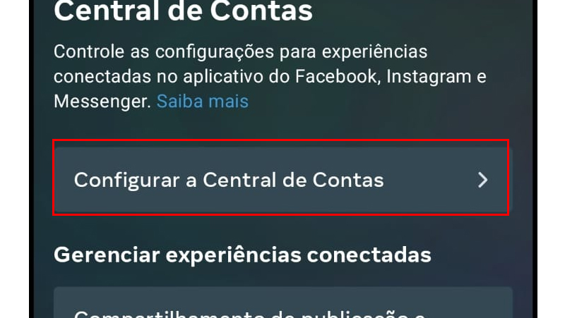 Vá em configurar e faça a sincronização