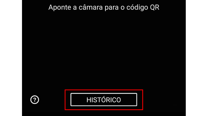 Veja o histórico dentro do próprio app