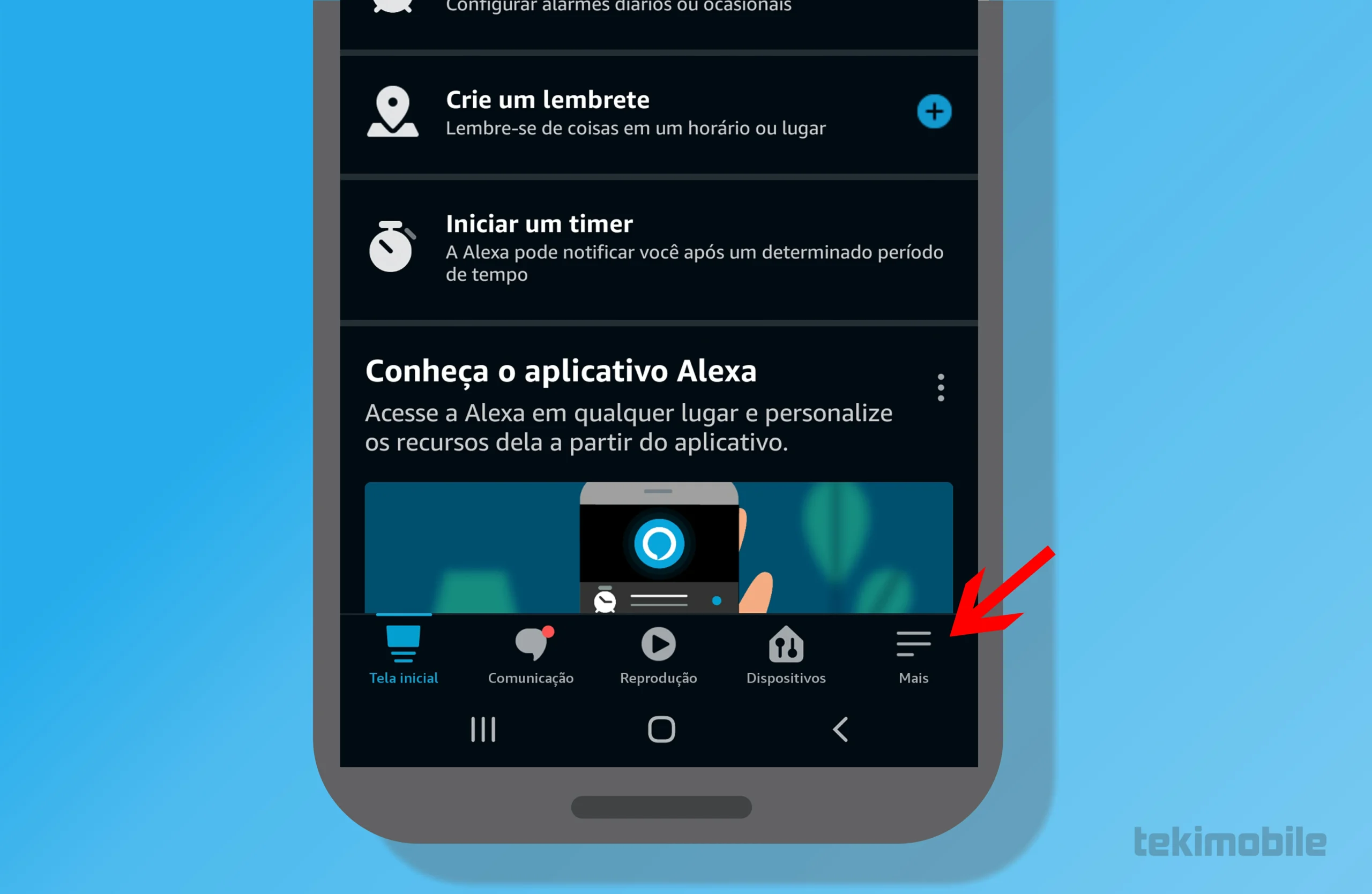 Como sincronizar calendário com Alexa - Passo 1