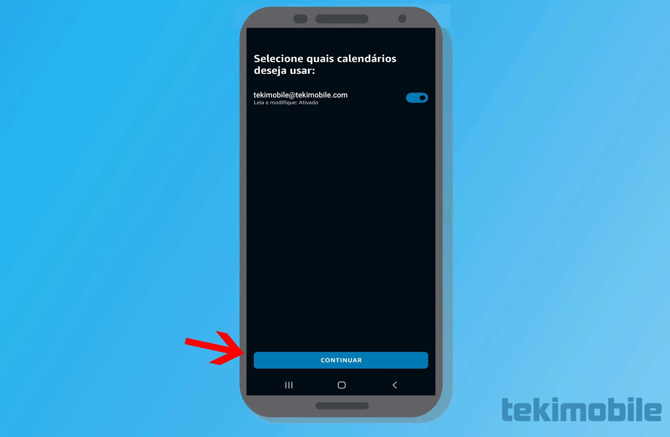Como sincronizar calendário com Alexa - Passo 10