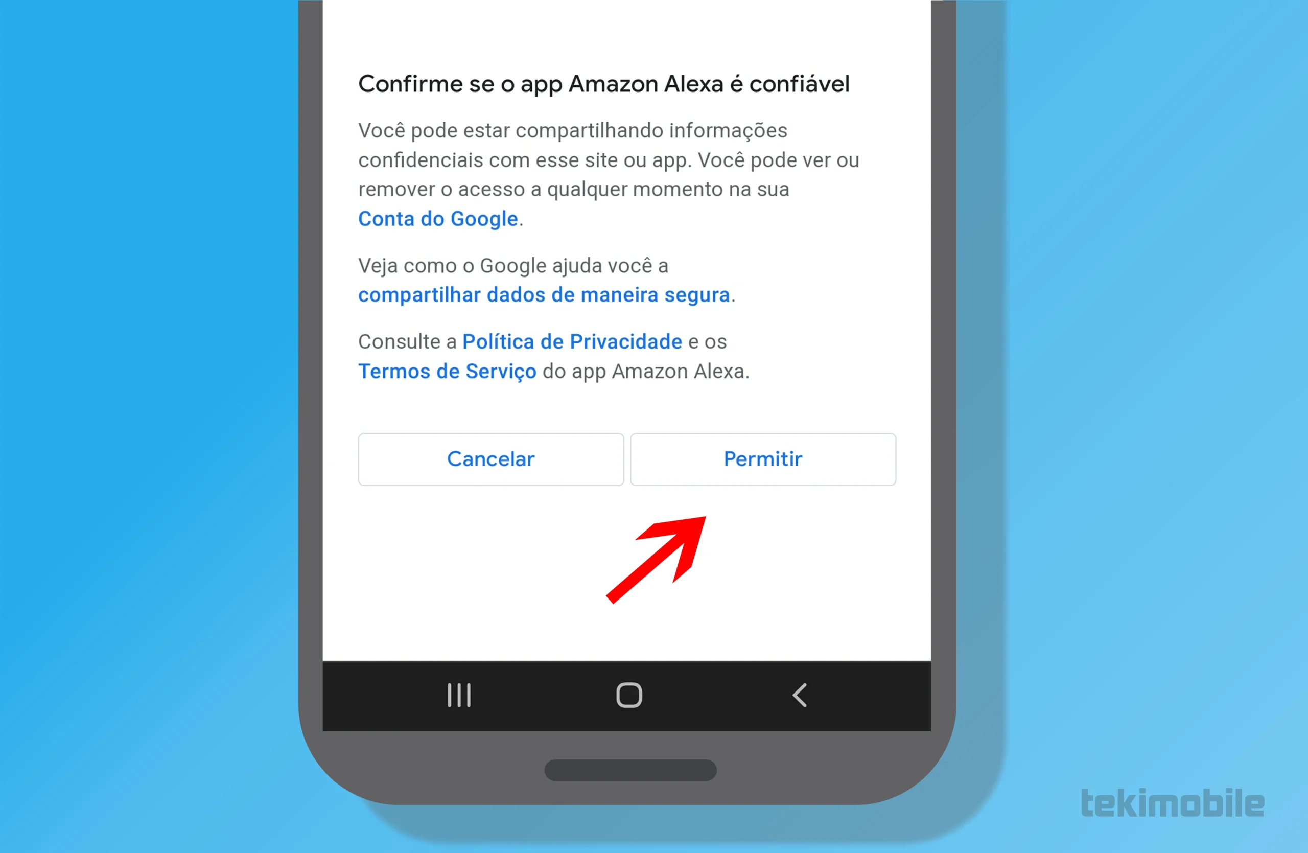 Como sincronizar calendário com Alexa - Passo 8