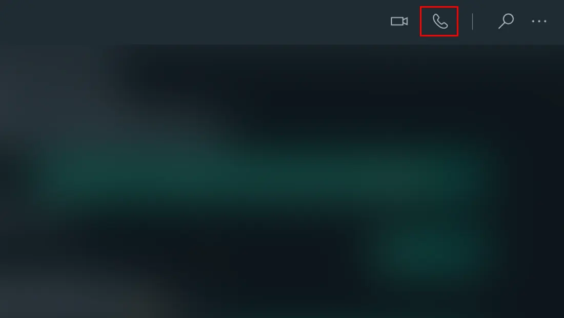 Para aprender como fazer chamada de video pelo WhatsApp Web clique no telefone