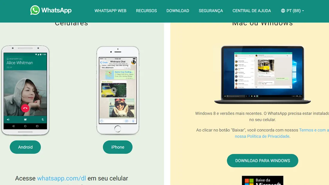 Para aprender como fazer chamada de video pelo WhatsApp Web faça o download