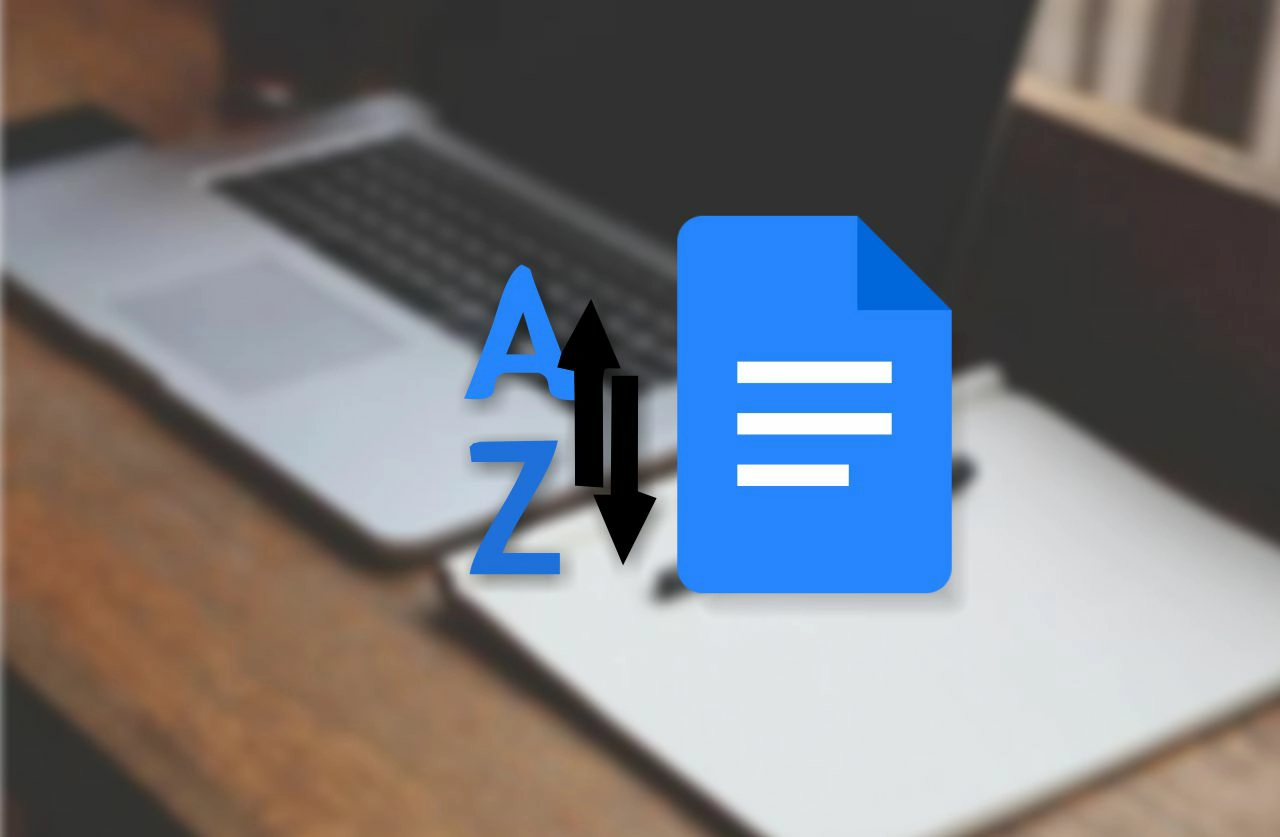 Como colocar em ordem alfabética no Google Docs