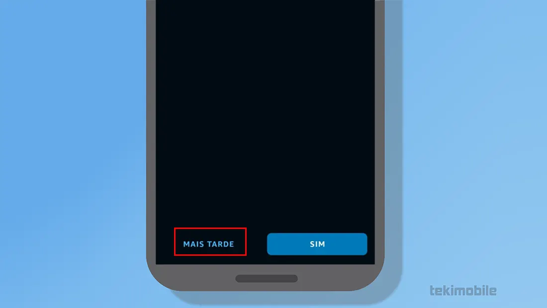 Configure mais tarde os outros recursos