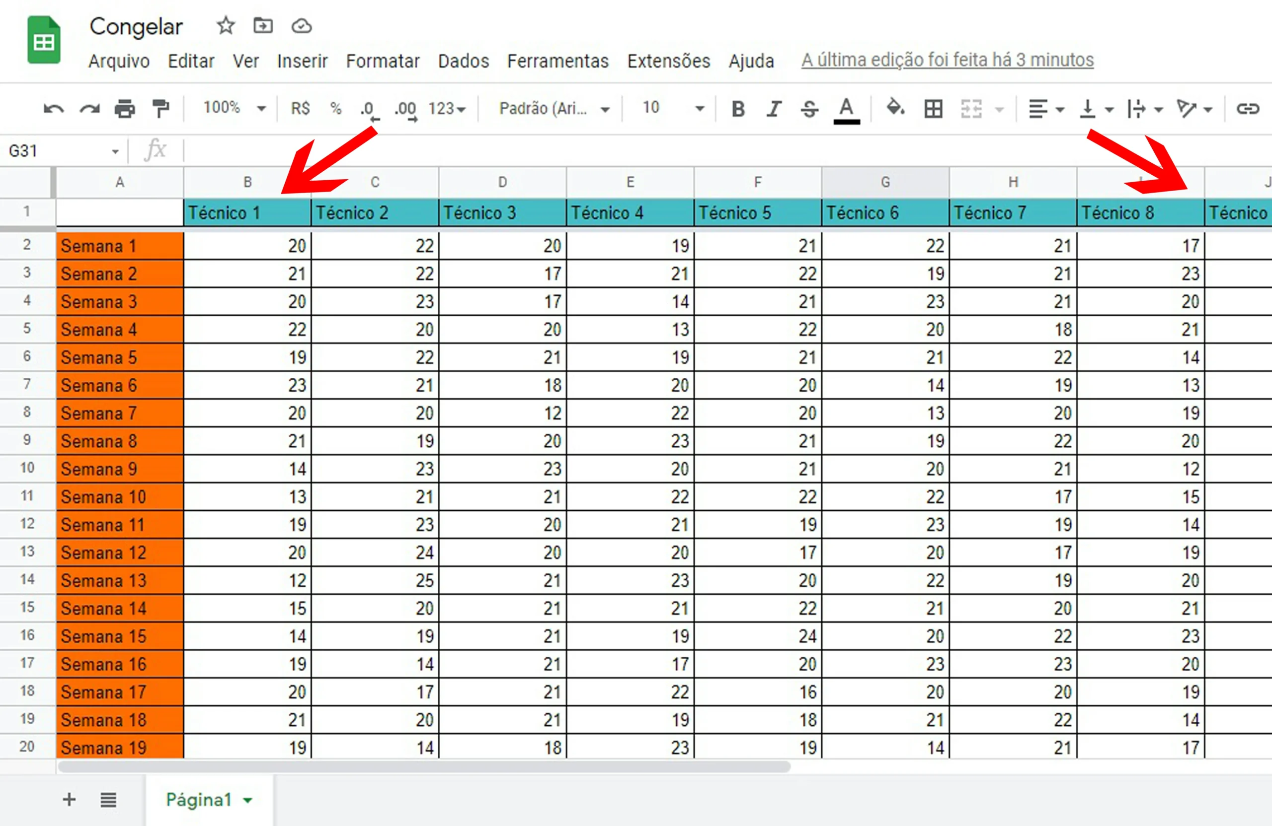 Congelar Planilhas 04