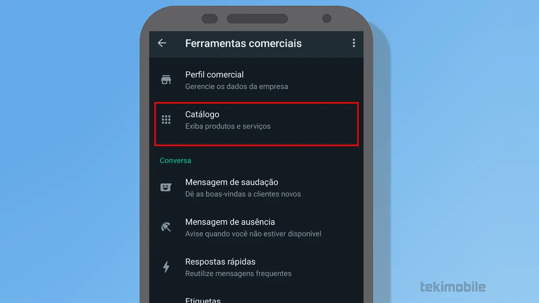 Crie o catálogo da sua empresa