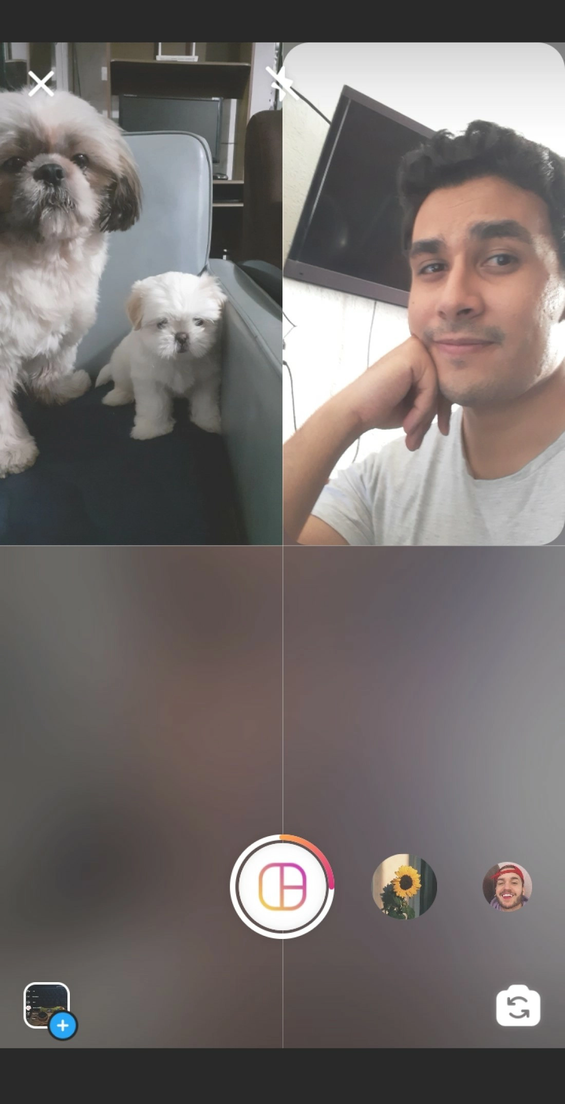 Crie uma colagem de fotos - Instagram Stories