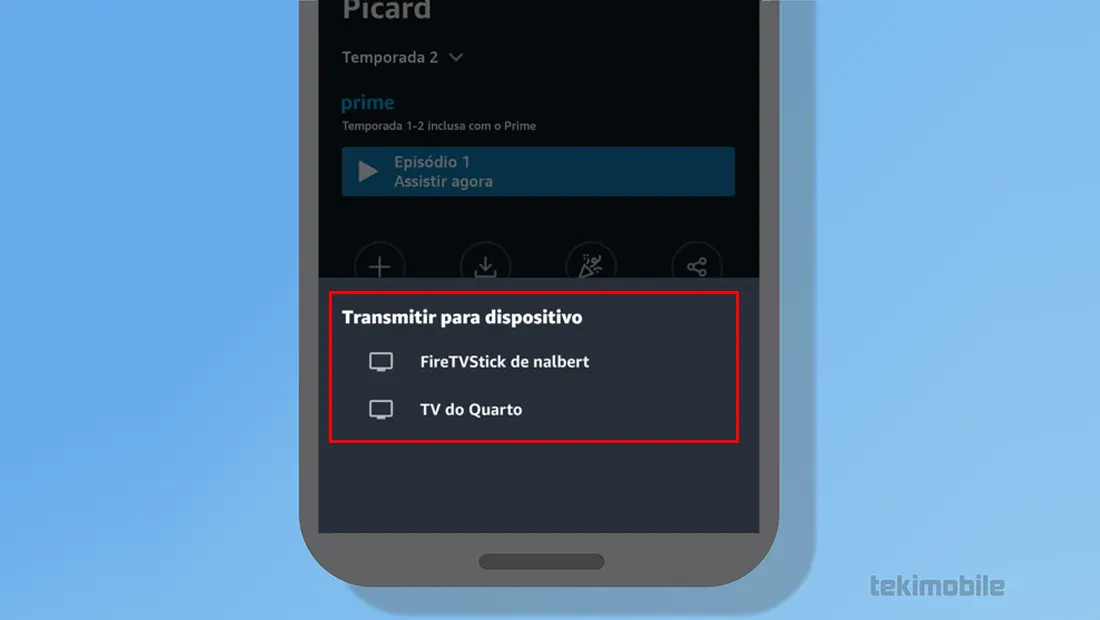 Escolha o dispositivo para assistir ao Prime Video
